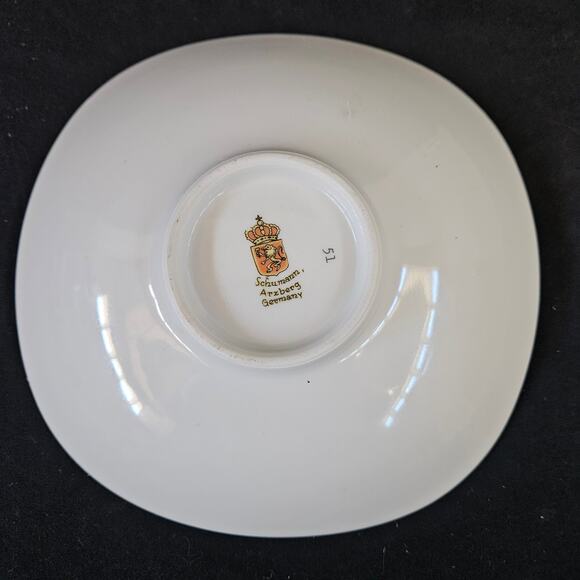 Vintage Schumann Arzberg Germany Wild Rose Shallow Bon Bon Bowl 7 3/4" MCM - Picture 2 of 6